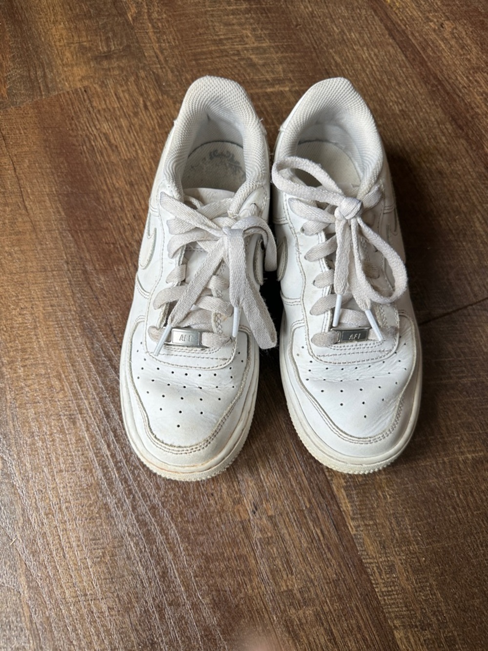 Nike Kids White Lace-Up Sneakers